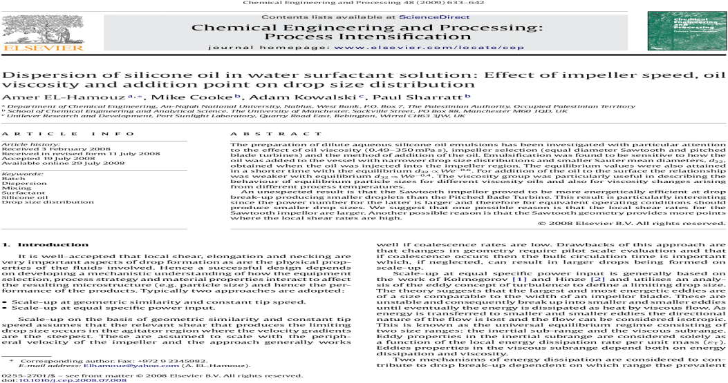 Dispersion Of Silicone Oil In Water Surfactant Solution - Mathematical Optimization (1200x630), Png Download