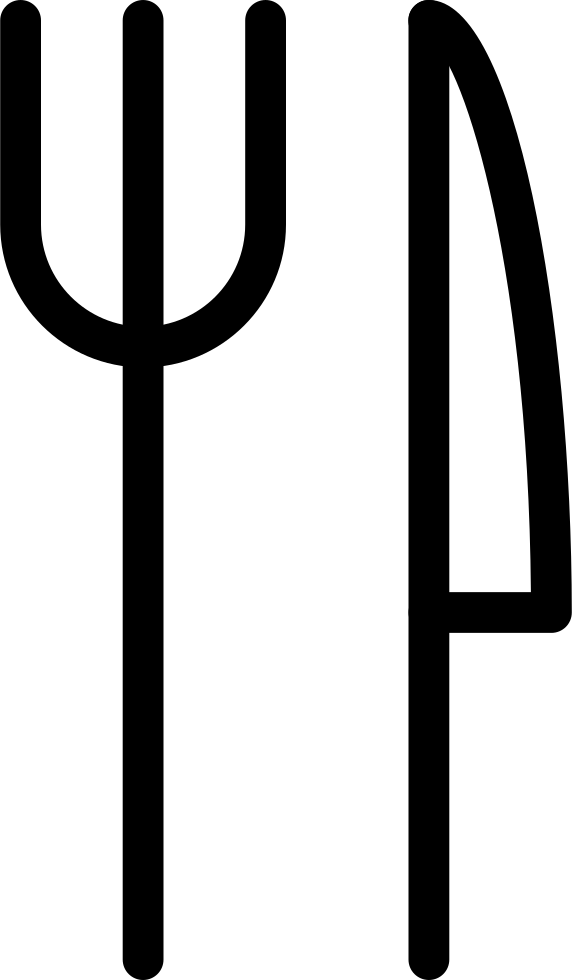 Eat Food Fork Knife Streamline Comments - Food (572x980), Png Download