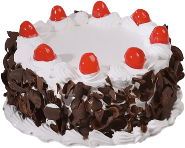 Black Forest Cake Half Kg (600x600), Png Download