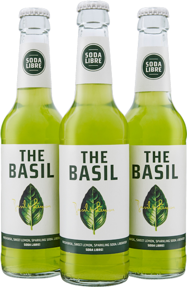 The Basil Bottles - Basil Soda (784x700), Png Download