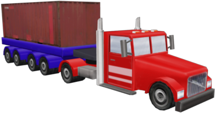 Truck Container Preview - Truck Container Png (500x400), Png Download