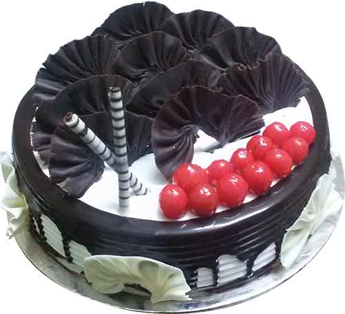 Black Forest Cake - 2kg Black Forest Cake (500x454), Png Download