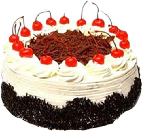 Black Forest With Cherry Cake - Birthday Cake With Price (500x500), Png Download