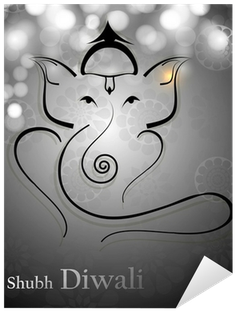 Beautiful Artistic Gray Colorful Hindu Lord Ganesha - Hinduism (400x400), Png Download