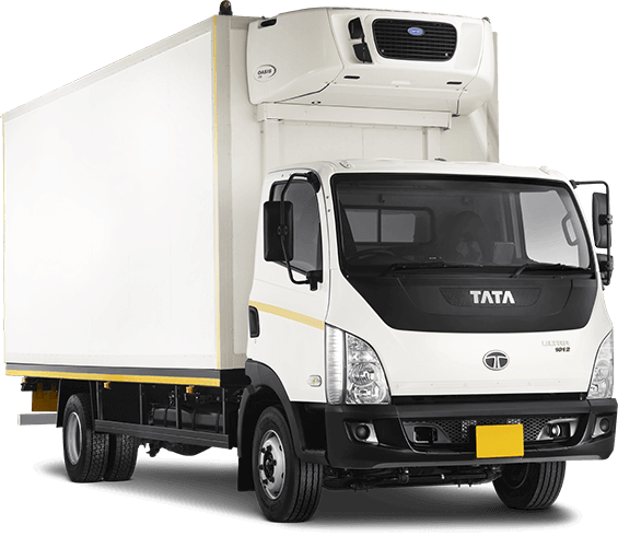 Tata Ultra Container Truck Rh Side - Trailer Truck (565x490), Png Download