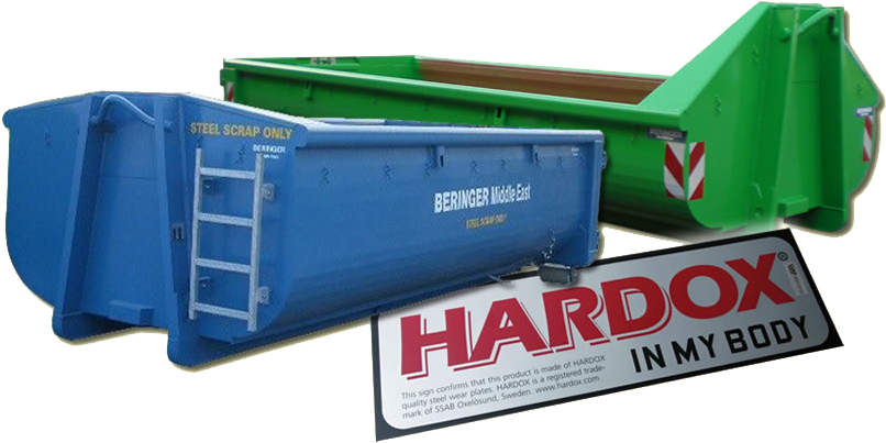 Roll On Roll Off Containers For Hook Lift Trucks - Hardox In My Body (808x417), Png Download