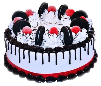 Non Chocolate Cakescrazy Black Forest Cake - Happy Birthday Ice Cream Cake (400x400), Png Download