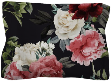 Seamless Floral Pattern With Roses, Watercolor - Floral Fabrics Online India (400x400), Png Download