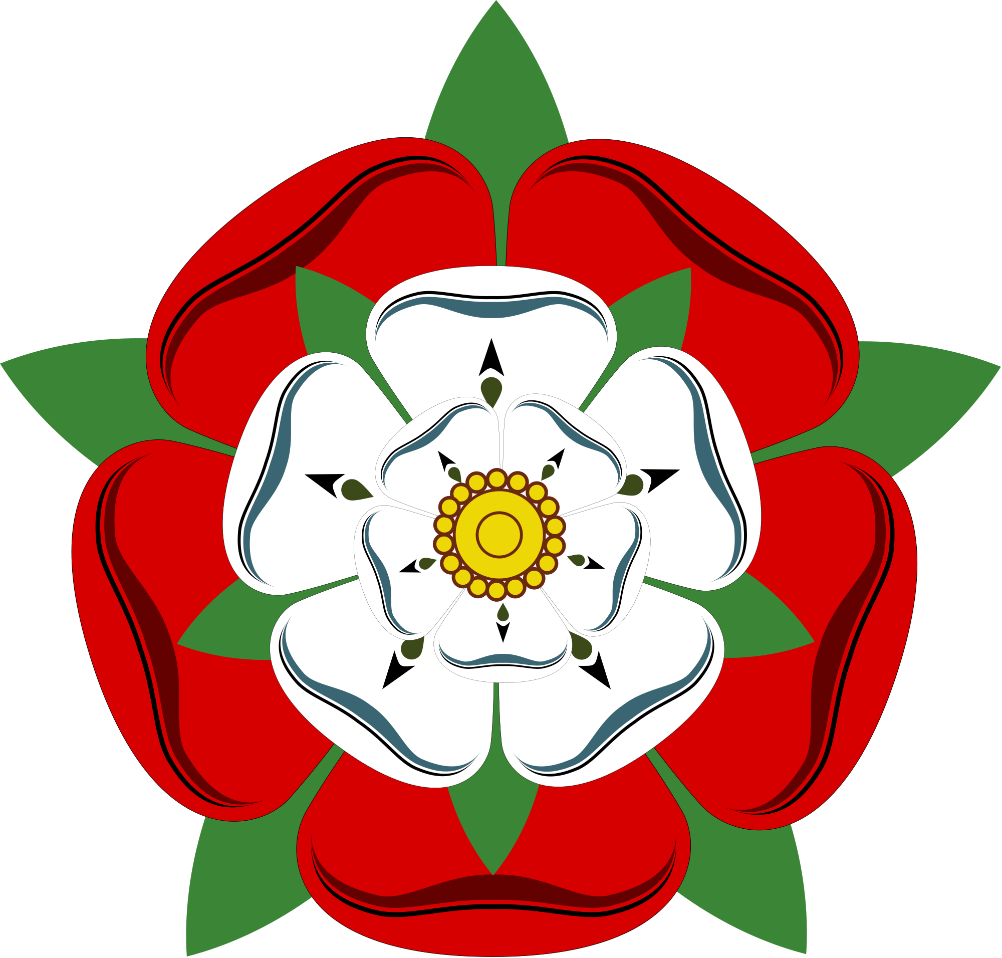 File Tudor Wikimedia Commons Open - National Emblem Of England (2000x1912), Png Download