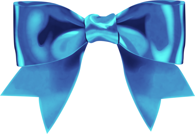 3d Free Ribbon [png] - Blue Ribbon Bow Png (785x539), Png Download