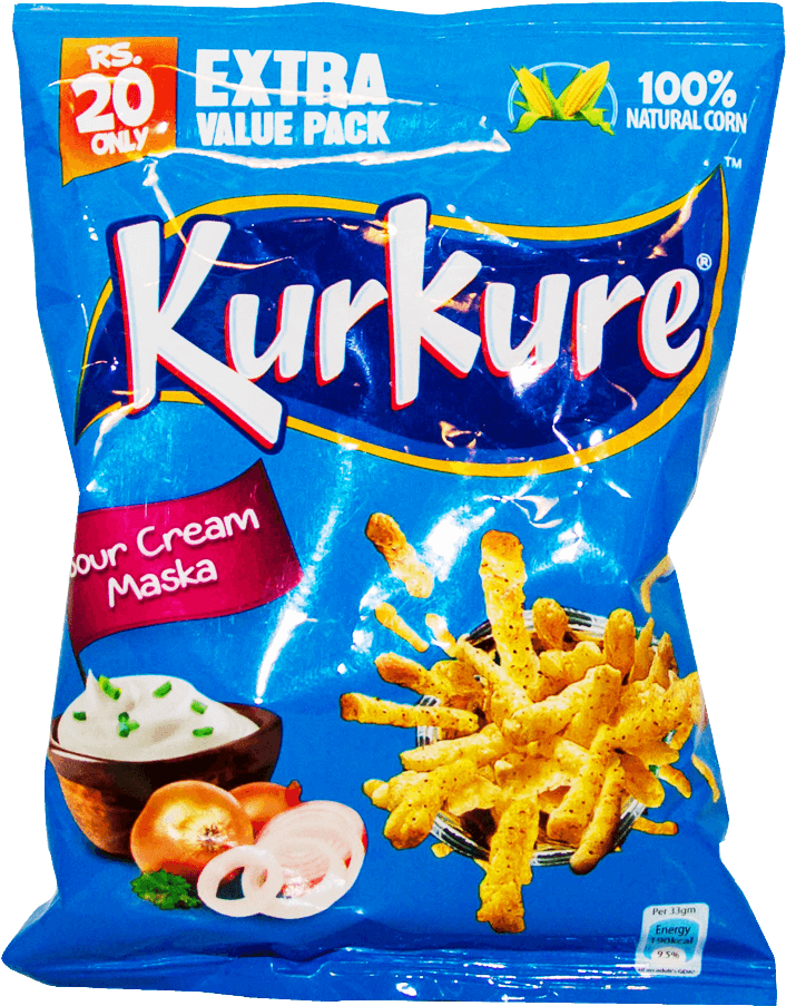 Kurkure Extra Value Pack Sour Cream Maska Chips - Kurkure Chutney Chaska Chips (1000x1000), Png Download