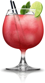 Raspberry Citrus Mocktail With Mint - Highball (300x540), Png Download