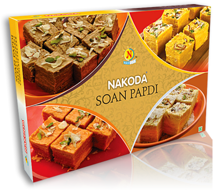 Soan Papdi - Nakoda Foods Marketing (427x390), Png Download