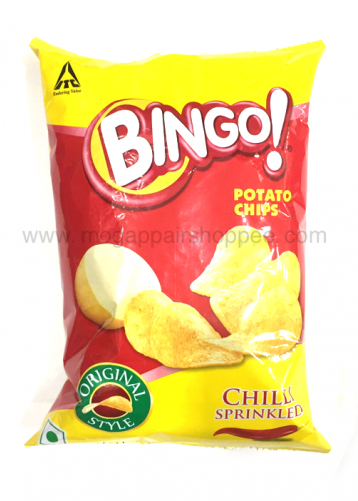 Bingo Potato Chips Chilli Sprinkled 28g - Bingo International Cream And Onion Potato Chips 55gms (500x500), Png Download