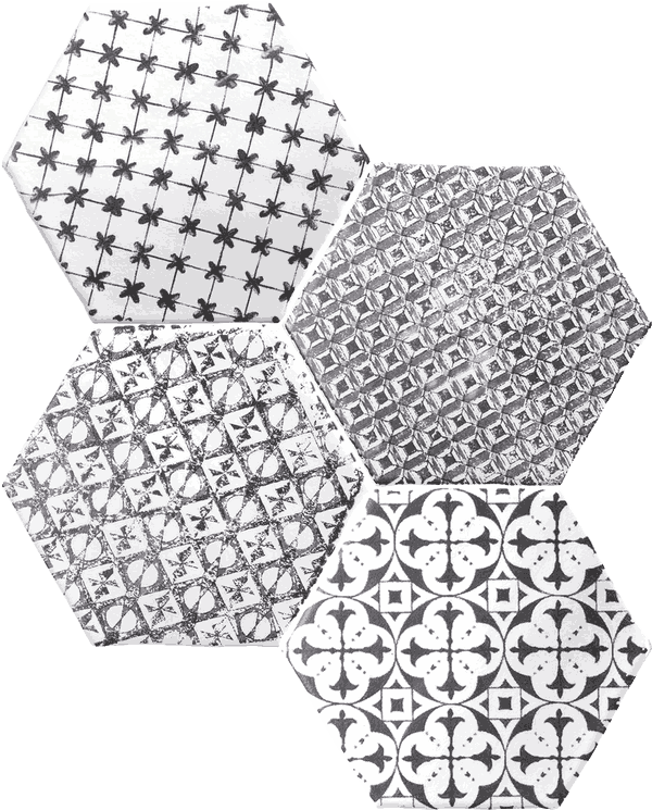 Mosaic Granate - Marrakech Mosaic Negro (600x745), Png Download