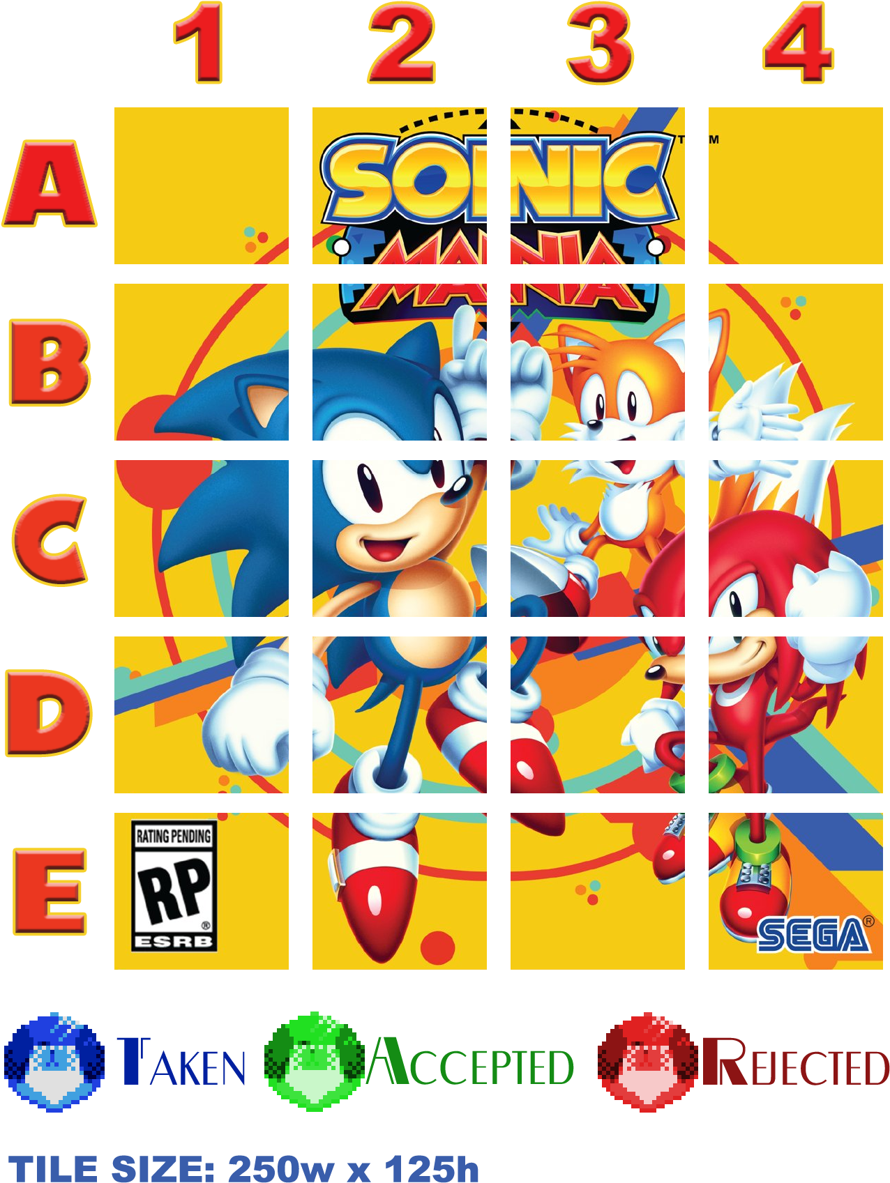 Sonic Mania Mosaic - Sonic Mania (pc Win) De (download) (1323x1754), Png Download