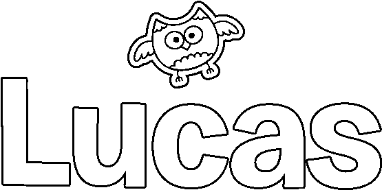 Dibujo De Lucas Para Colorear - Drawing (600x470), Png Download