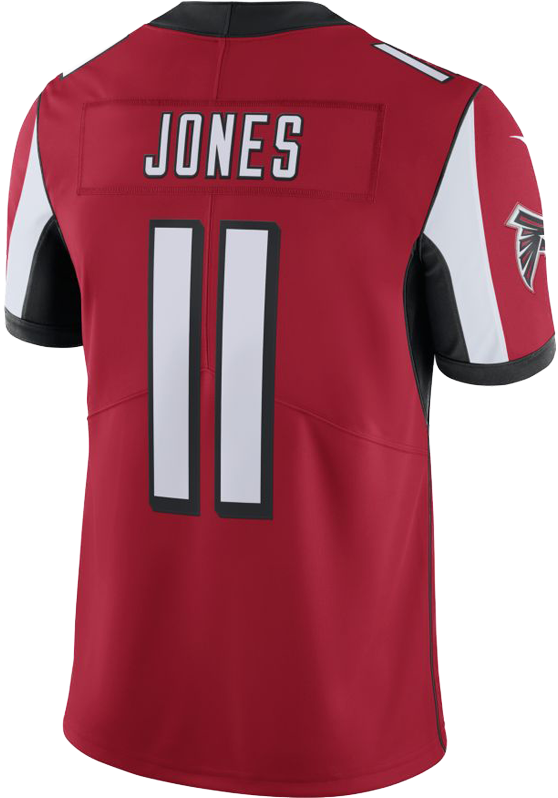 Atlanta Falcons Julio Jones Team Colour Nike Vapor - Nfl Trikot Atlanta Falcons (726x828), Png Download