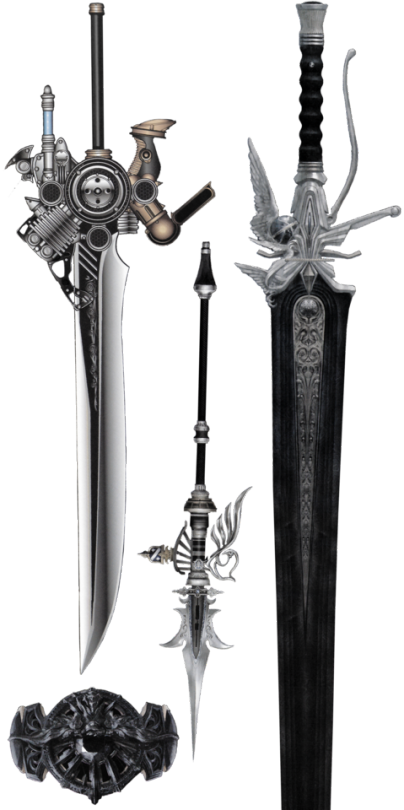 Ffxv Concept Art - Ffxv Weapons Concept Art (404x810), Png Download