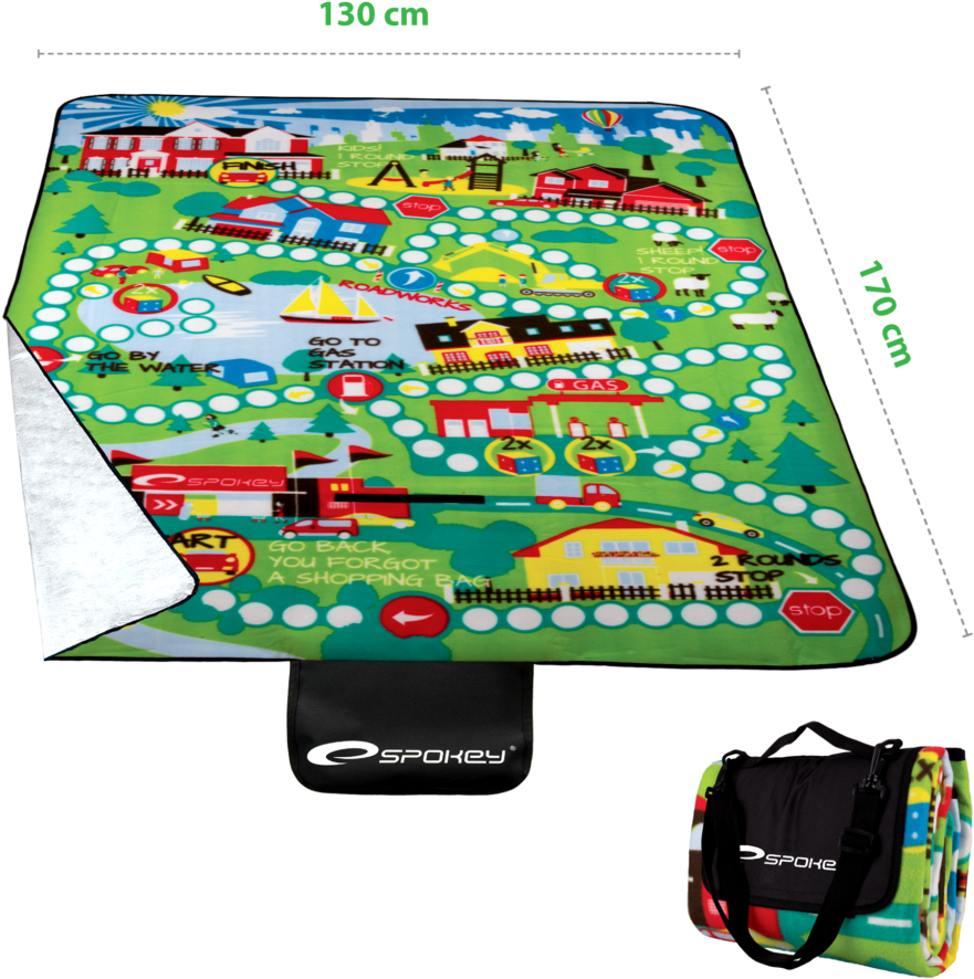 Picnic Blanket Picnic Boardgame - Spokey Picnic Boardgame Blanket (1024x1024), Png Download