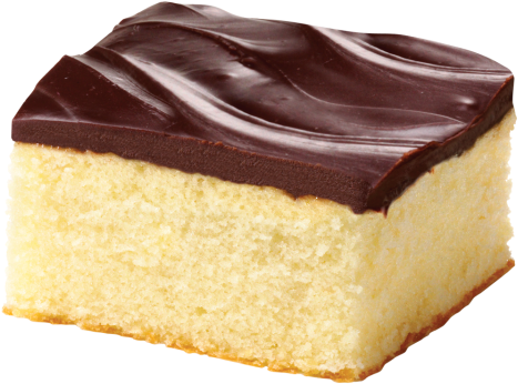 Fudge Iced Golden Cake (480x359), Png Download