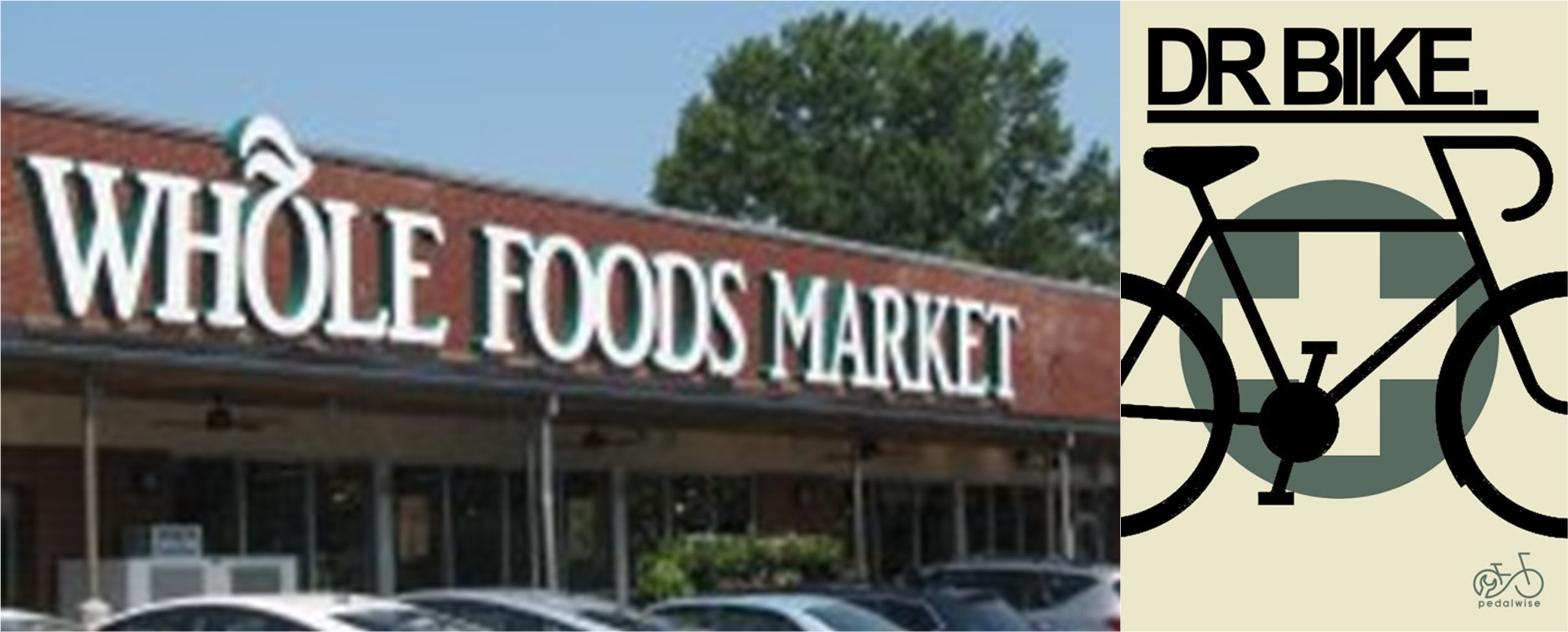 Whole Foods Dr Bike - Whole Foods (3753x1244), Png Download