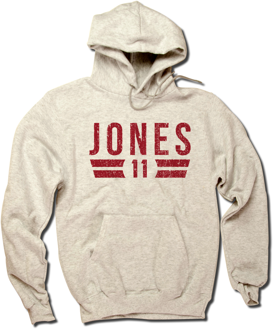 Julio Jones Font - La'el Collins Nflpa Officially Licensed Dallas Hoodie (1019x1204), Png Download