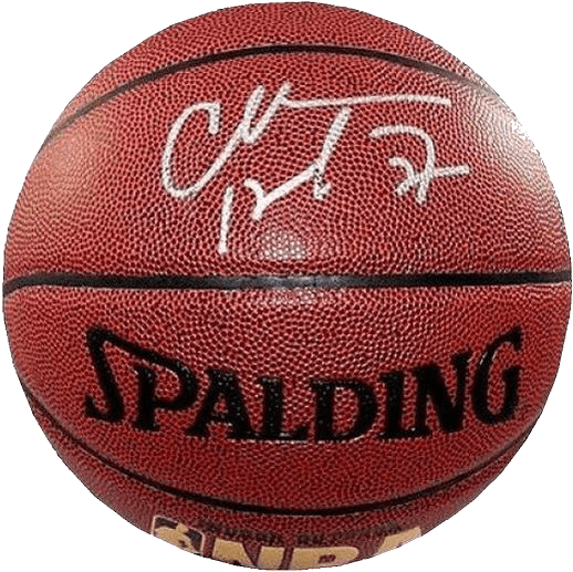 Charles Barkley Philadelphia 76ers Nba Authentic Autographed - Serge Ibaka Signed Basketball - Spalding I O (600x576), Png Download