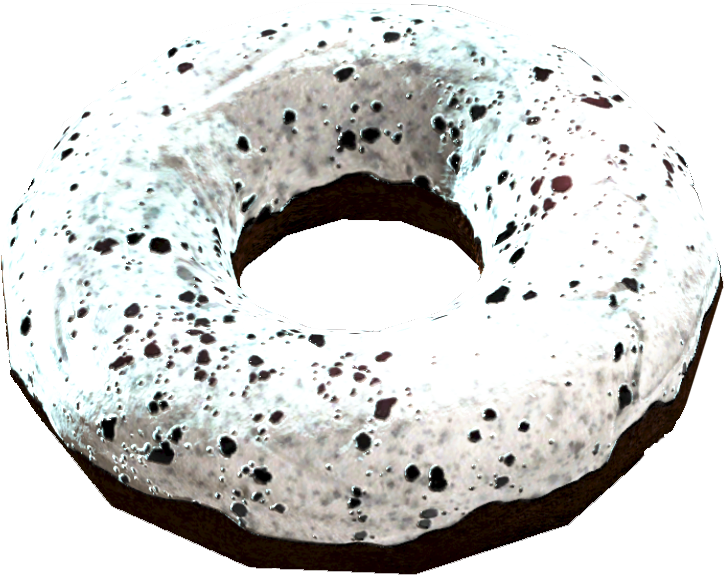 Fo4cc Fudge Fusion Donut - Doughnut (804x628), Png Download