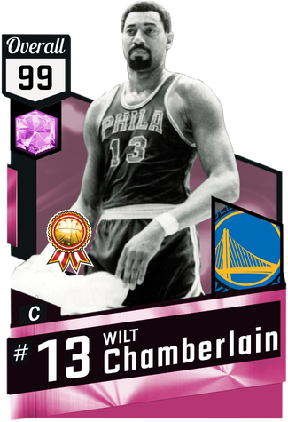 99 Overall Wilt Chamberlain On The Warriors - Pink Diamond Kevin Love (325x475), Png Download