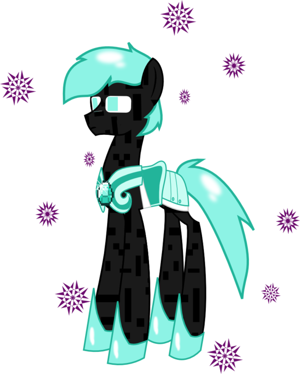 Enderman Drawing Minecraft Mlp Clip Freeuse Library - Minecraft Mlp Enderman (600x746), Png Download
