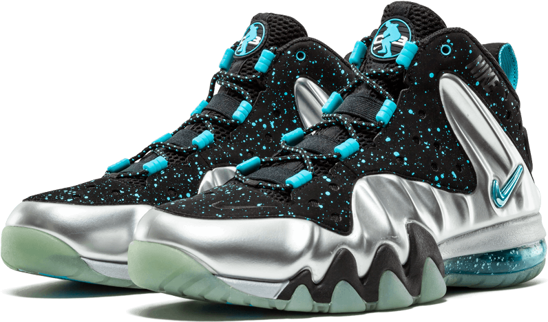 Nike Barkley Posite Max 'splatter' - 555097-040, Silver (1000x600), Png Download