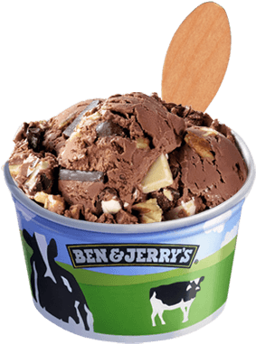 New York Super Fudge Chunk® Bulk - Ben And Jerry New York Super Fudge Chunk (374x393), Png Download