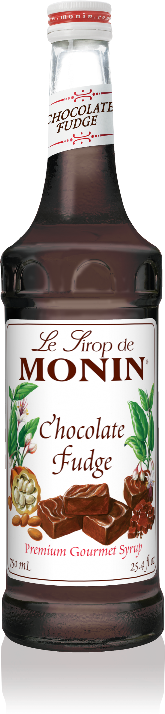 750 Ml Chocolate Fudge Syrup - Monin Violet Syrup (1193x2386), Png Download