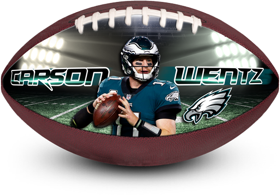Are You Searching For The Most Amazing Carson Wentz - Make-a-ball Custom Design Your Own Personalized Customized (600x600), Png Download