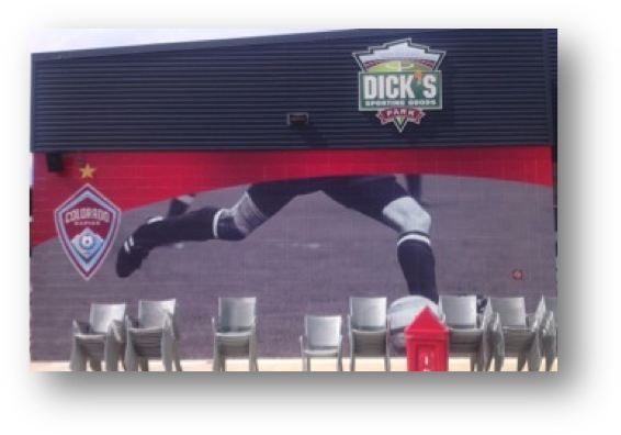 Dicks Sporting Goods Wall Wrap - Dick's Sporting Goods (579x409), Png Download