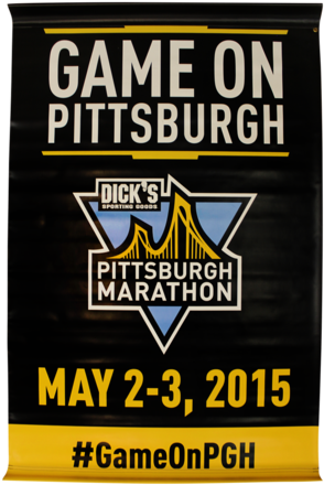 2015 Dick's Sporting Goods Pittsburgh Marathon Vinyl - Pittsburgh Marathon (480x480), Png Download