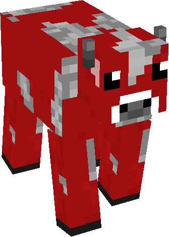 Red Cows Minecraft <b>minecraft Red Cow</b> Related - Minecraft Blue Cow (335x469), Png Download