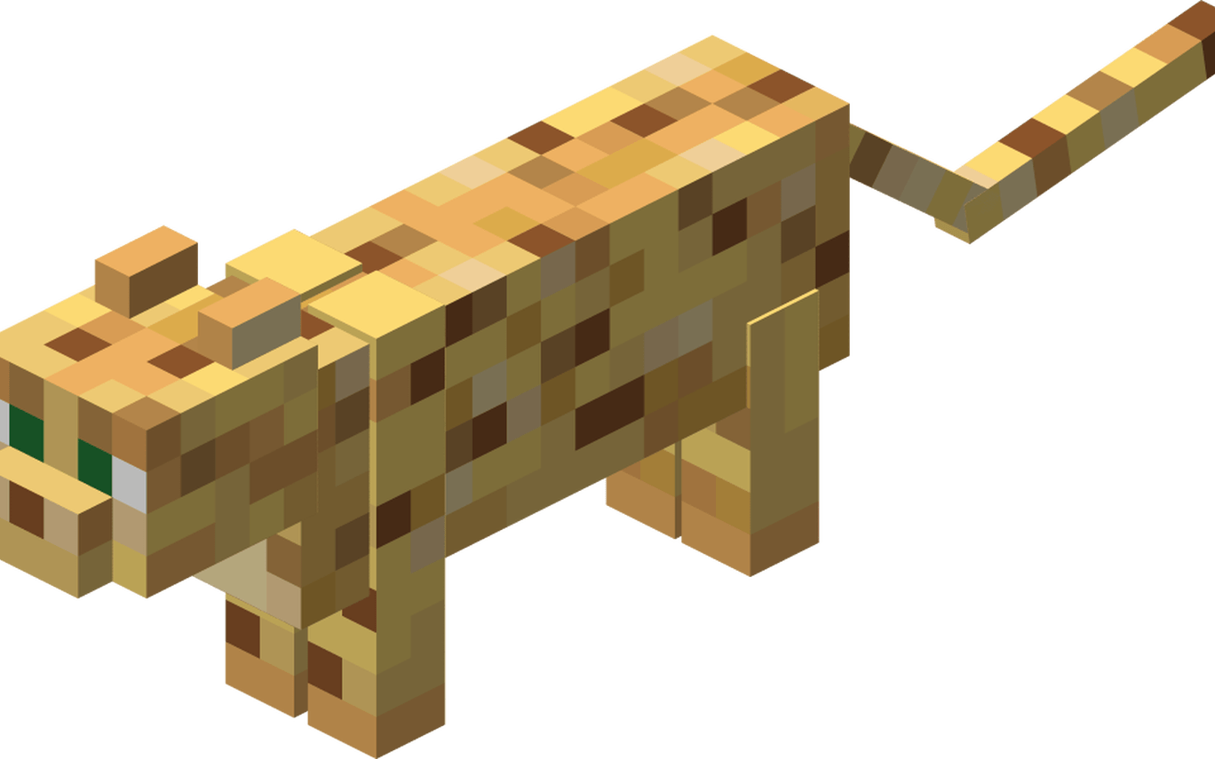Download Ocelot Official Minecraft Wiki Gepard Minecraft Png Image With No Background Pngkey Com