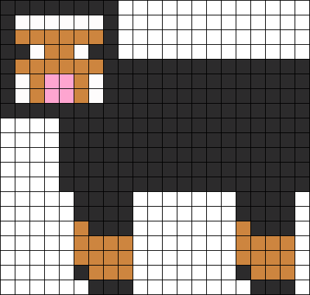Minecraft Black Sheep - Minecraft Pixel Art Sheep (442x421), Png Download