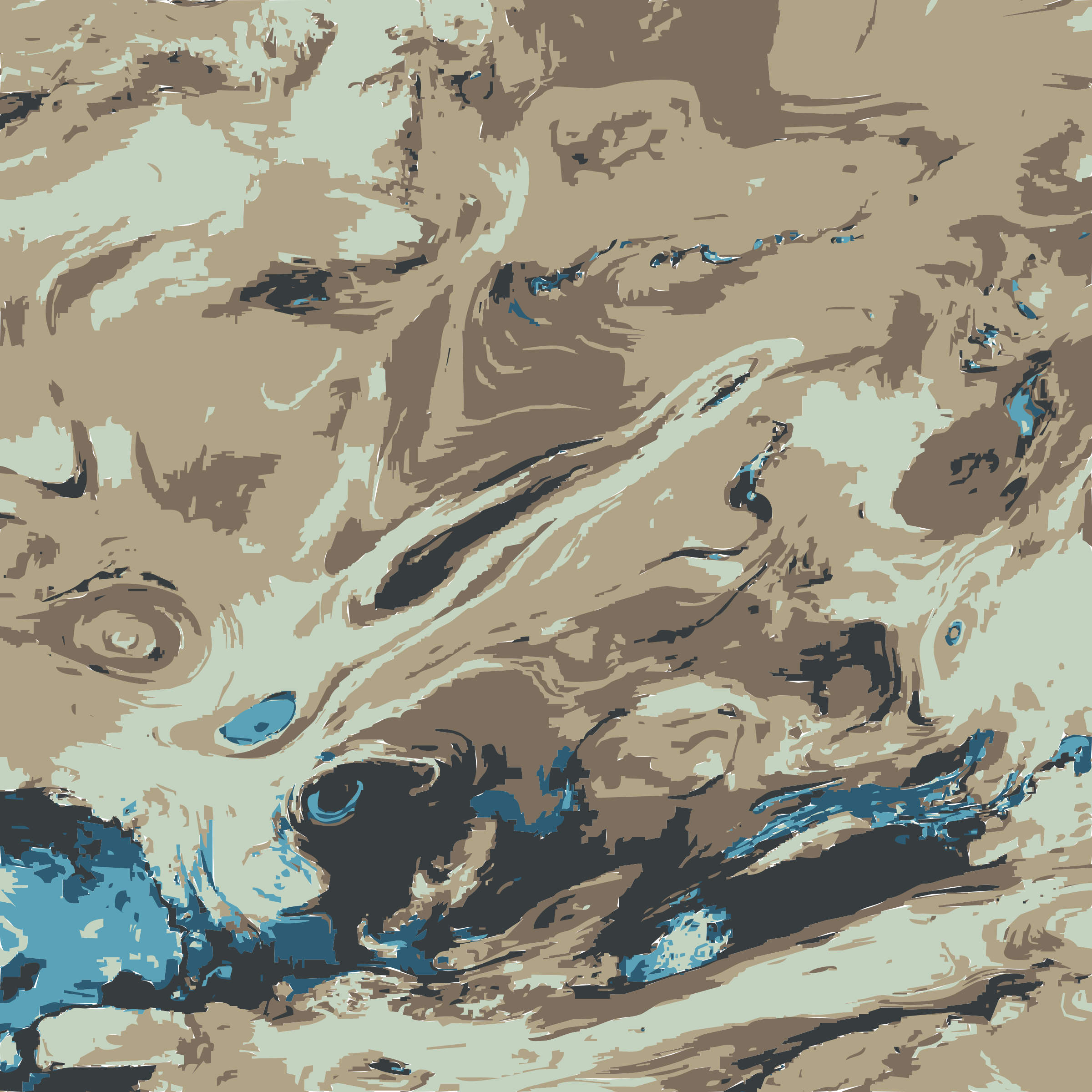 Big Image - Great Salt Desert Of Iran (2400x2400), Png Download