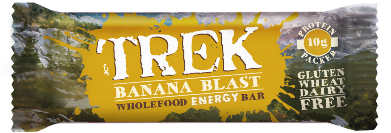 Protein Bars - Trek Banana Blast Bar 55g (800x800), Png Download