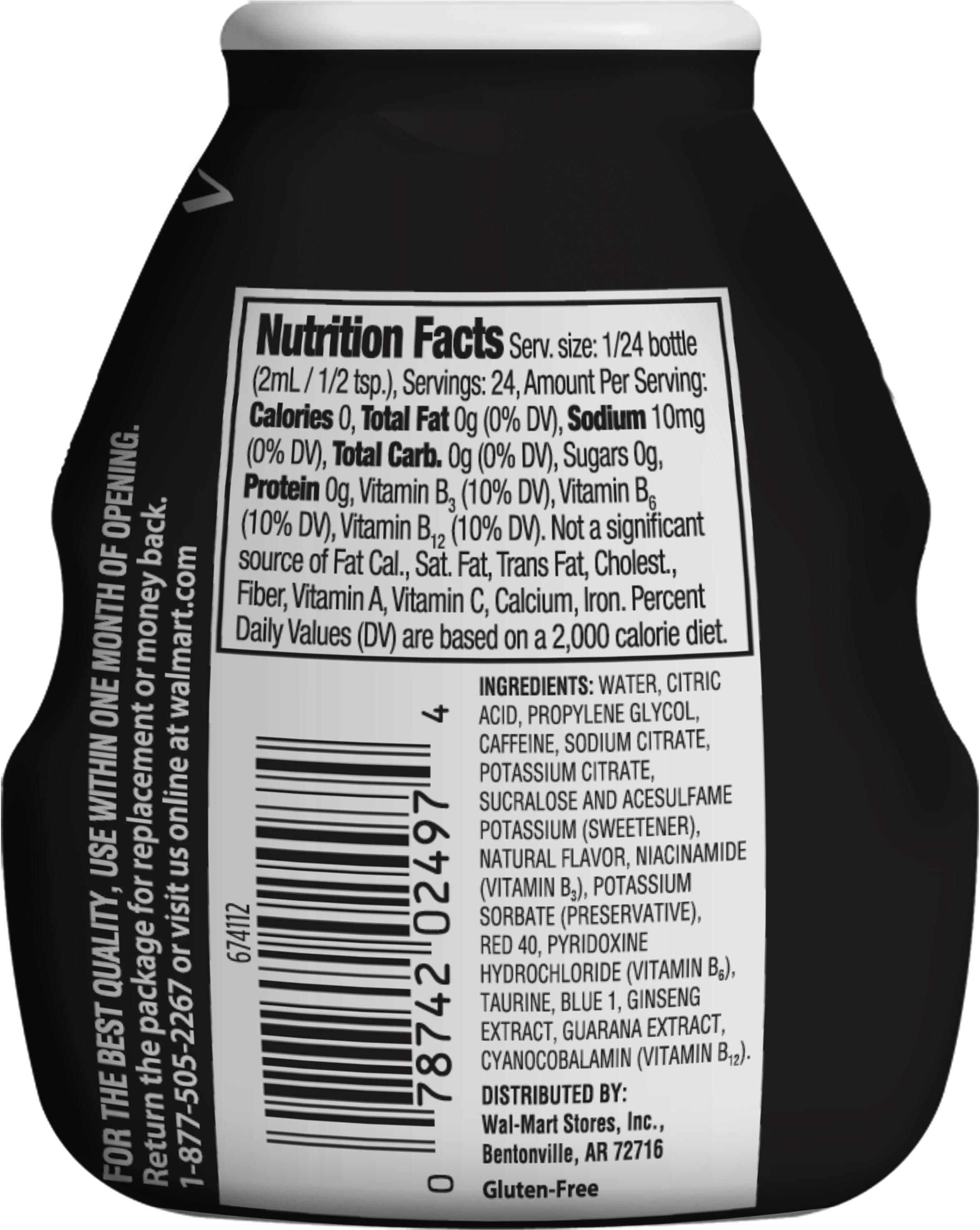 Great Value Energy Drink Enhancer, Berry Blast, - Food (3000x3600), Png Download