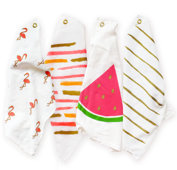 Paint Stripe Tea Towel - Carmine (600x600), Png Download