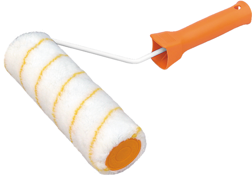 Paint Roller Yellow Stripe - Cylinder (1000x667), Png Download