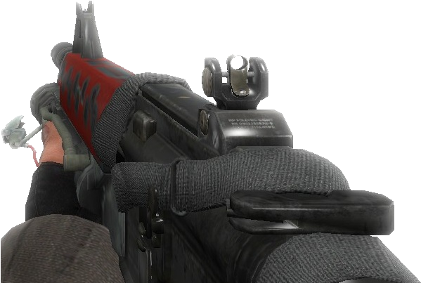 Commando Flamethrower Bo - Call Of Duty Black Ops Commando Acog (606x402), Png Download
