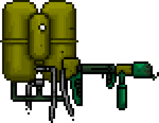 Flamethrower - Hotline Miami Ww2 (675x522), Png Download