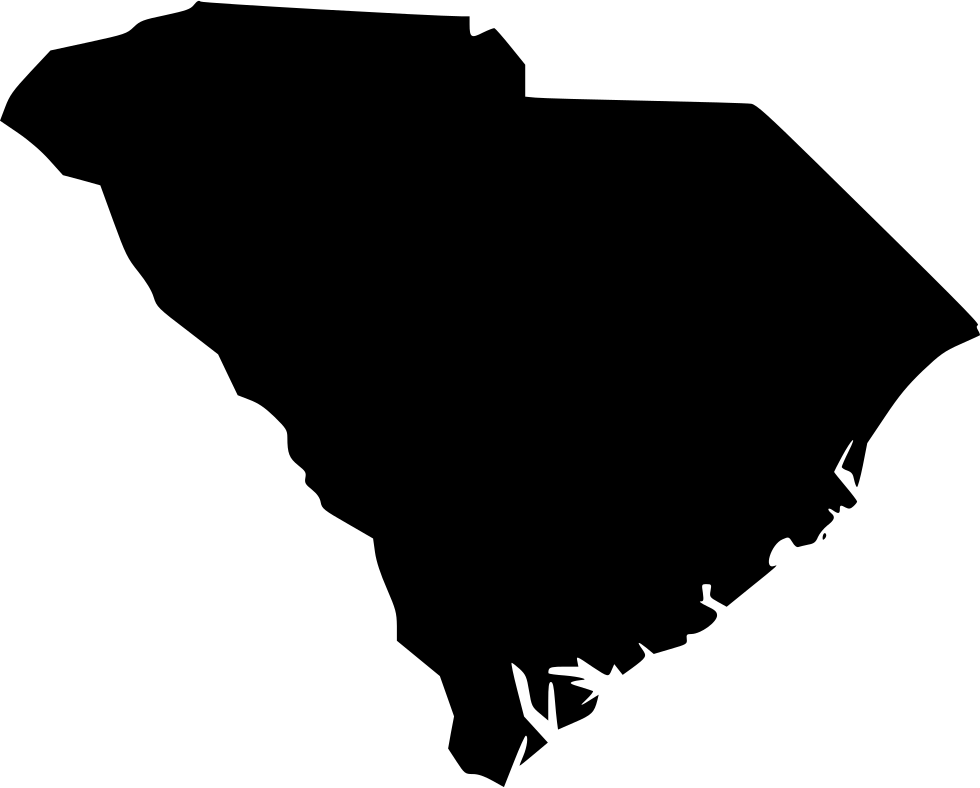 South Carolina Sc - South Carolina Silhouette (980x788), Png Download