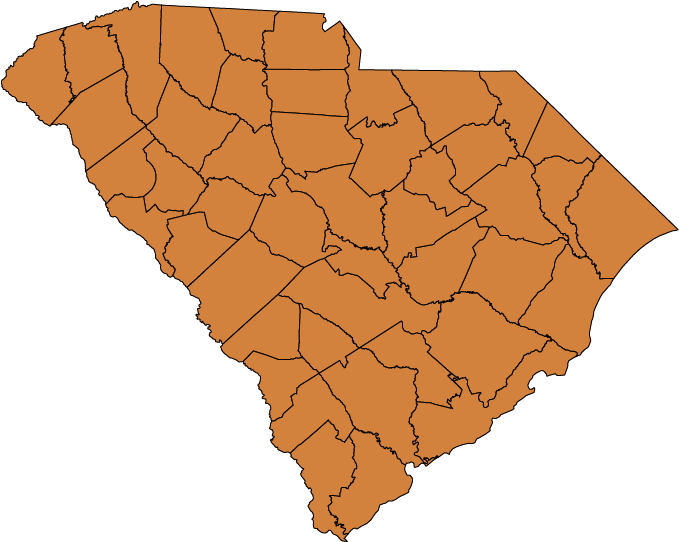 South Carolina Climate Zones - South Carolina Map State Png (793x613), Png Download
