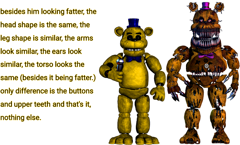 Question Is It Me Or Does - Five Nights At Freddy's All Freddys (829x490), Png Download